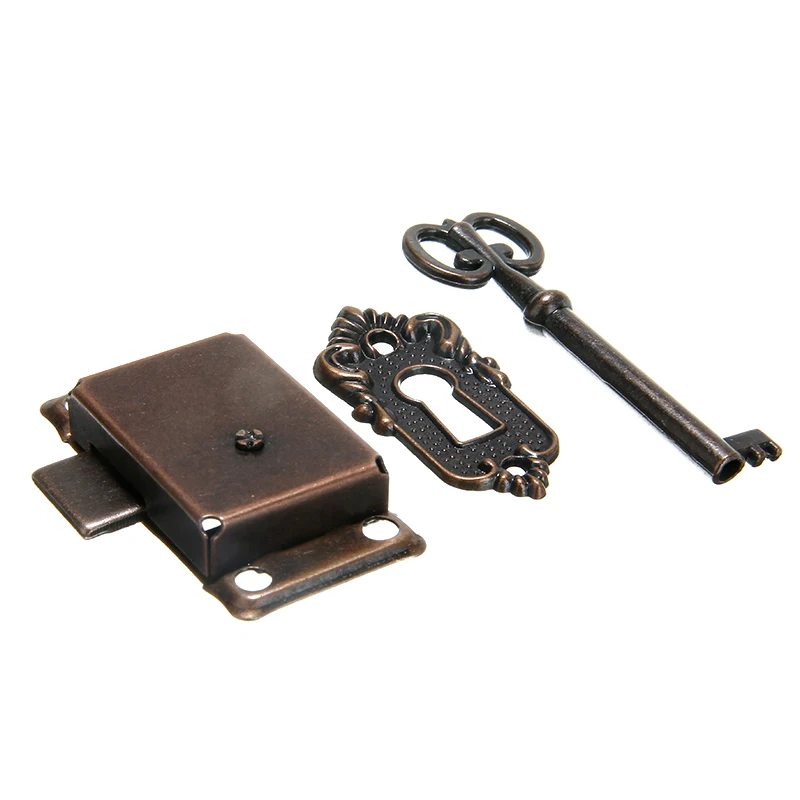 53*27mm Vintage Lock Cabinet Door Lock Set with Key for Drawer Wardrobe Furniture Drawer Lock Replacement
53*27mm Vintage Lock Cabinet Door Lock Set with Key for Drawer Wardrobe Furniture Drawer Lock Replacement