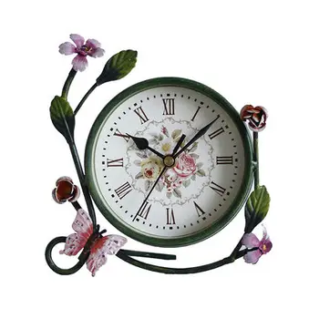 Decorative Floral Table Desktop Clocks Living Room Bedroom Modern Alarm Clock Quartz Nostalgic Ornaments Table Desktop Watches
Decorative Floral Table Desktop Clocks Living Room Bedroom Modern Alarm Clock Quartz Nostalgic Ornaments Table Desktop Watches