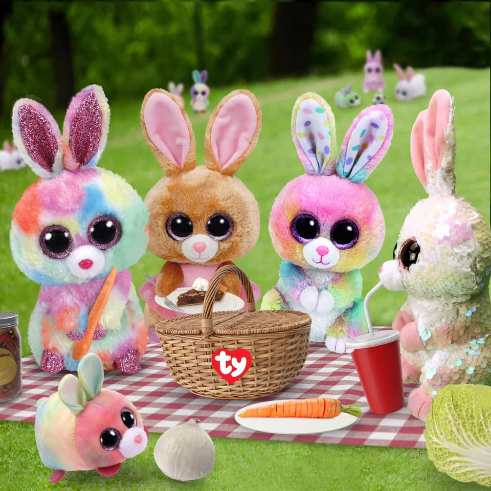 Ty Beanie Bunny блестящие большие глаза милый кролик серия Кролик плюшевая игрушка