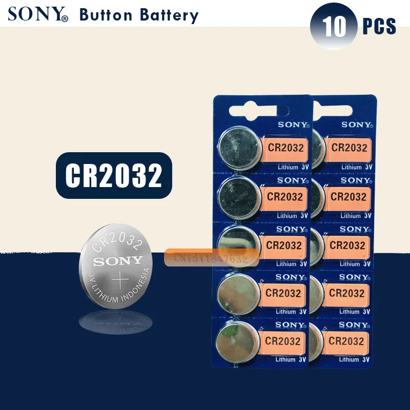 10pcs/lot SONY Original cr2032 Button Cell Batteries 3V Coin Lithium Battery For Watch Remote Control Calculator cr2032
10pcs/lot SONY Original cr2032 Button Cell Batteries 3V Coin Lithium Battery For Watch Remote Control Calculator cr2032