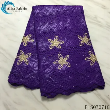 Alisa purple french lace bazin riche fabric 2020 high quality embroidery with stones african cotton fabric dry laces 5 yards/pcs
Alisa purple french lace bazin riche fabric 2020 high quality embroidery with stones african cotton fabric dry laces 5 yards/pcs