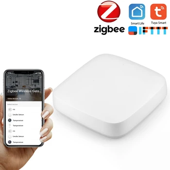 Powered By Tuya ZigBee Wired Smart Gateway Hub Smart Home Bridge Tuya / Smart Life APP Remote Control Center WIFI & Network Cabl
Powered By Tuya ZigBee Wired Smart Gateway Hub Smart Home Bridge Tuya / Smart Life APP Remote Control Center WIFI & Network Cabl