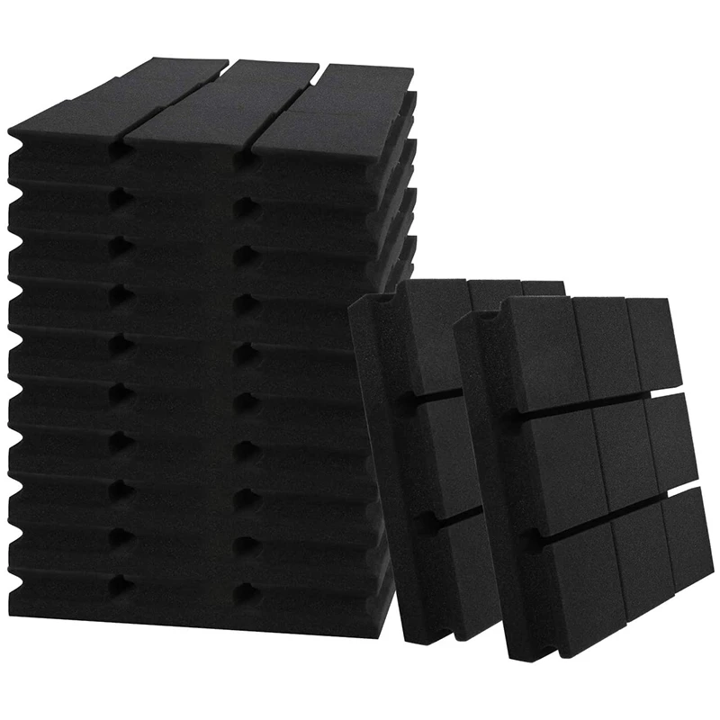 12 Pack -Acoustic Panels Foam Engineering Sponge Wedges Soundproofing Panels 2x12x12 Inch,9 Blocks Square Design
12 Pack -Acoustic Panels Foam Engineering Sponge Wedges Soundproofing Panels 2x12x12 Inch,9 Blocks Square Design