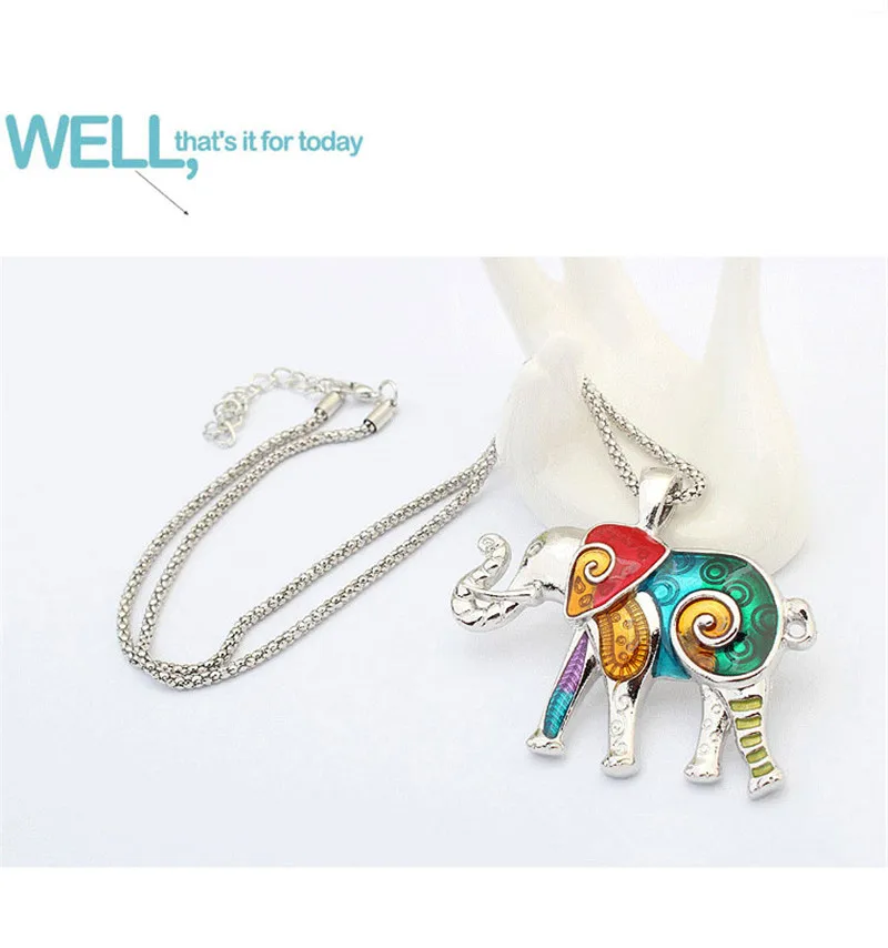 women jewelry set colorful enamel elephant jewelry sets for