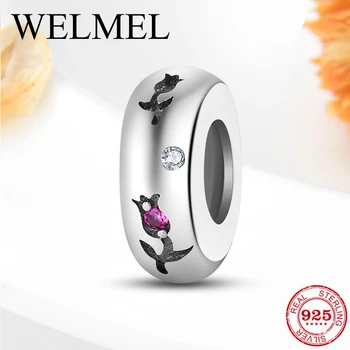 925 Sterling Silver Pink CZ Rose Silicone Stopper Beads Jewelry Making fit Original European Charm Bracelets for Girlfriend Gift
925 Sterling Silver Pink CZ Rose Silicone Stopper Beads Jewelry Making fit Original European Charm Bracelets for Girlfriend Gift