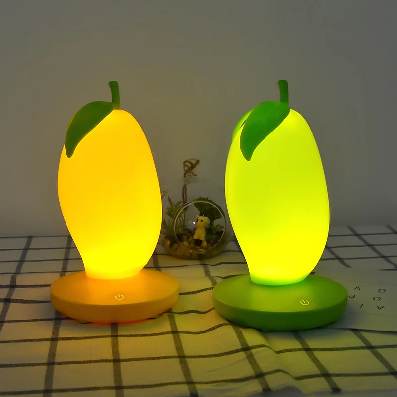 Usb Charging Three Gear Dimming Mango Small Night Light Touch Sensor Led Fruit At Table Lamp Cute Stream Background Flexible
Usb Charging Three Gear Dimming Mango Small Night Light Touch Sensor Led Fruit At Table Lamp Cute Stream Background Flexible