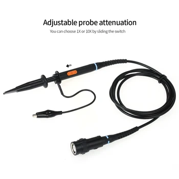 Hot Oscilloscope Accessories 1X 10X P2200 200MHz Oscilloscope Probe Alligator Clip Test Probe
Hot Oscilloscope Accessories 1X 10X P2200 200MHz Oscilloscope Probe Alligator Clip Test Probe