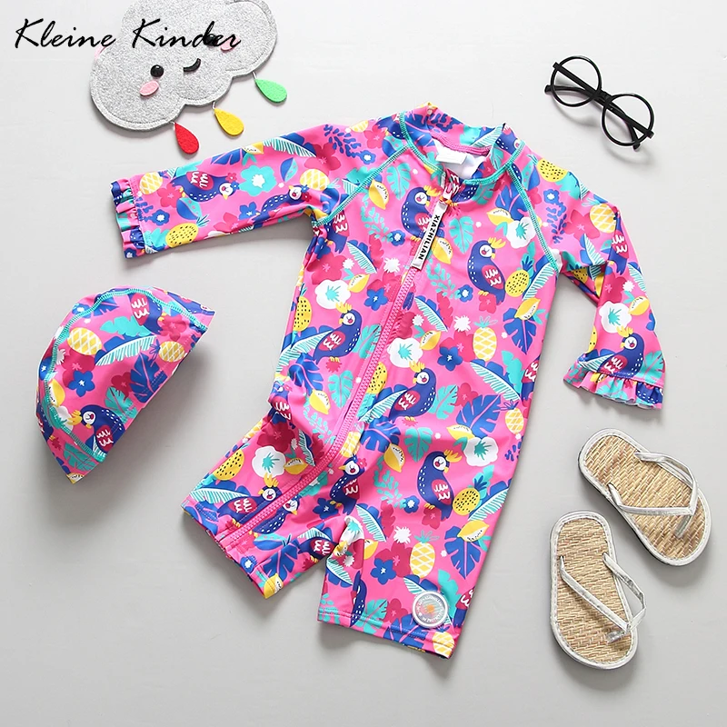 1-7T Infant Baby Swimwear One Piece Children's Swimsuit for Girls with Cap UV Block Long Sleeve Zipper Toddler Girl Bathing Suit
1-7T Infant Baby Swimwear One Piece Children's Swimsuit for Girls with Cap UV Block Long Sleeve Zipper Toddler Girl Bathing Suit
