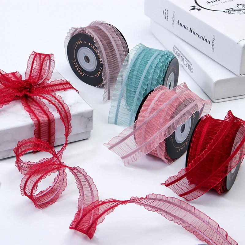 5Meters/Lot 2.5/4CM Korean Fresh Ribbons Rib Fold Ribbon Flowers Gift Packaging Floral Hair Accessories Skirt Gauze Decoration
5Meters/Lot 2.5/4CM Korean Fresh Ribbons Rib Fold Ribbon Flowers Gift Packaging Floral Hair Accessories Skirt Gauze Decoration