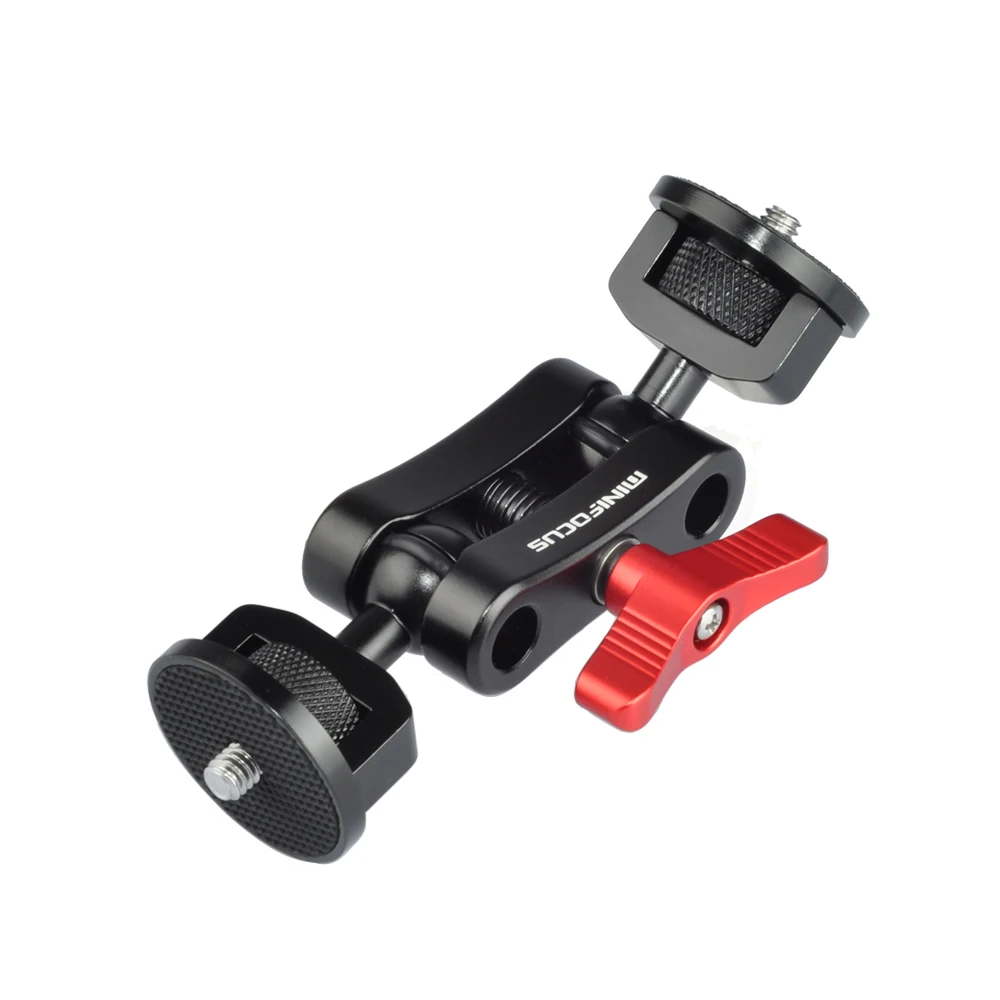 MINIFOCUS Double Ball Head Friction Articulating Magic Arm Adjustable Compatible w/ Monitor Microphone Flashlight for Sony Cam
MINIFOCUS Double Ball Head Friction Articulating Magic Arm Adjustable Compatible w/ Monitor Microphone Flashlight for Sony Cam