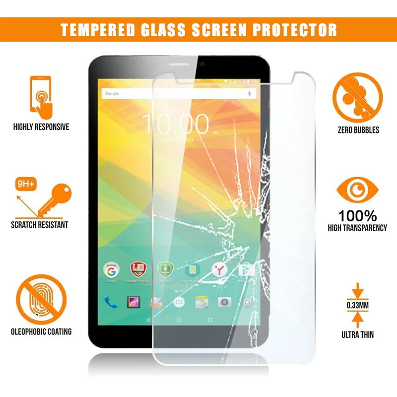 Screen Protector for Prestigio Grace 3118 3G 8" Tablet Tempered Glass Scratch Resistant Anti-fingerprint HD Clear Film Cover
Screen Protector for Prestigio Grace 3118 3G 8" Tablet Tempered Glass Scratch Resistant Anti-fingerprint HD Clear Film Cover