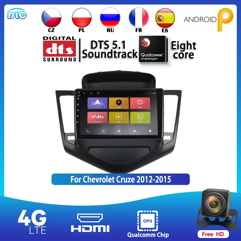 Qualcomm DTS Carplay Android 9 For Cruze 2012-2015 IPS DSP 4G+64G Multimedia Car DVD Player Navigation GPS Radio Stero Head Unit
Qualcomm DTS Carplay Android 9 For Cruze 2012-2015 IPS DSP 4G+64G Multimedia Car DVD Player Navigation GPS Radio Stero Head Unit