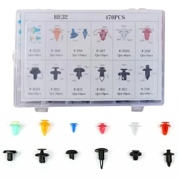 Universal 470pcs Automotive Car Push Retainer Pin Rivet Trim Clip Fender Bumper Interior Trim Push Pin Clips Kit Car Accessories
Universal 470pcs Automotive Car Push Retainer Pin Rivet Trim Clip Fender Bumper Interior Trim Push Pin Clips Kit Car Accessories