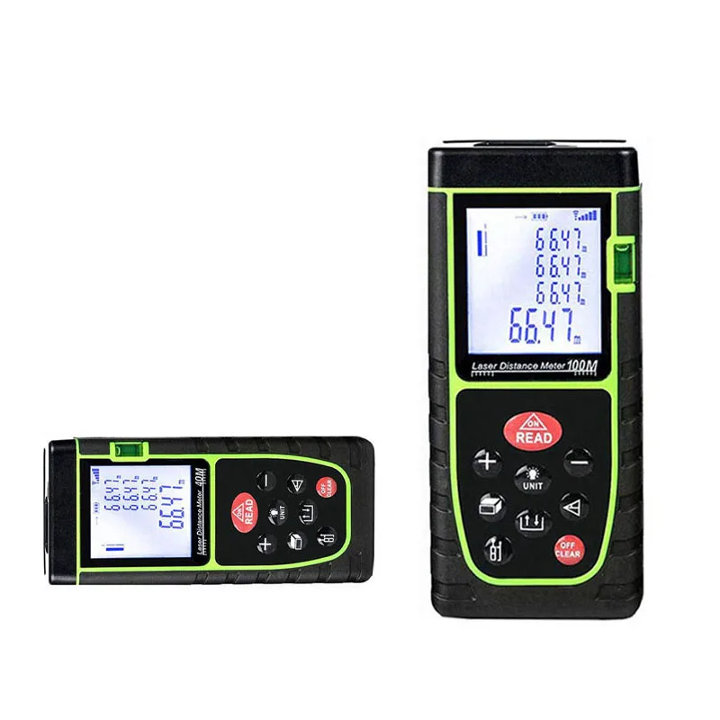 Handheld Laser Distance Meter 40M 60M 80M 100M high Precision Mini Measuring Laser Range Finder Infrared Instrument
Handheld Laser Distance Meter 40M 60M 80M 100M high Precision Mini Measuring Laser Range Finder Infrared Instrument