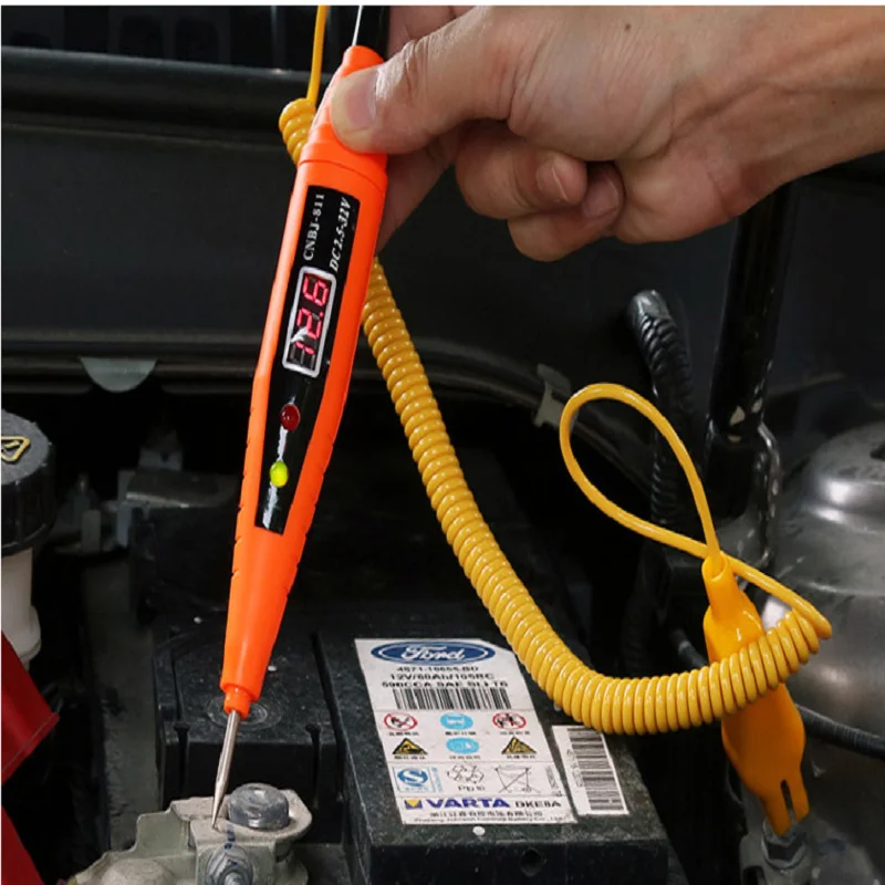 Digital Display Car Electrical Circuit Test Pen Voltage Tester Detector Automotive Auto Voltage Meter Power Probe Lamp Test Pen
Digital Display Car Electrical Circuit Test Pen Voltage Tester Detector Automotive Auto Voltage Meter Power Probe Lamp Test Pen