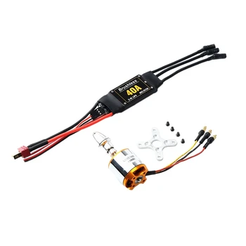 40A ESC A2217 Brushless Motor with T Plug and 3.5mm Connectors for RC Fixed Wing Plane Helicopter
40A ESC A2217 Brushless Motor with T Plug and 3.5mm Connectors for RC Fixed Wing Plane Helicopter