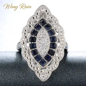 Wong Rain Vintage 100% 925 Sterling Silver Sapphire Topaz Gemstone Wedding Engagement Ring Fine Jewelry Wholesale Drop Shipping
Wong Rain Vintage 100% 925 Sterling Silver Sapphire Topaz Gemstone Wedding Engagement Ring Fine Jewelry Wholesale Drop Shipping