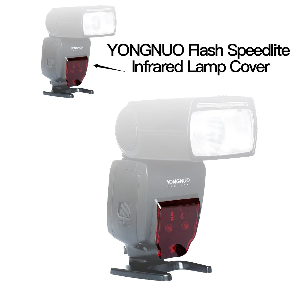 

Светодиодная лампа для видеосъемки YONGNUO Вспышка Speedlite инфракрасная лампа крышка запасная часть красный пластик AF стекла для YN600EX-RT YN685 YN565EX YN560III Характеристическая вязкость полимера