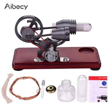 Aibecy Hot Air Stirling Engine Motor Model Dollar Flywheel Design Educational Toy Electricity Generator with Colorful LED Light
Aibecy Hot Air Stirling Engine Motor Model Dollar Flywheel Design Educational Toy Electricity Generator with Colorful LED Light
