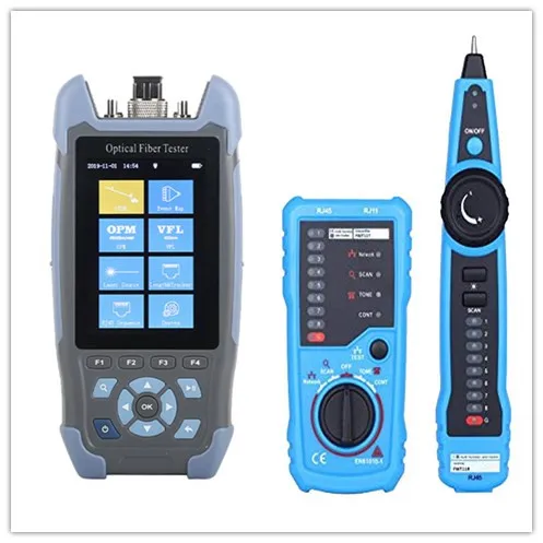 OTDR Optical Reflectometer 9 functions in 1 device OPM OLS VFL Event MapRJ11 RJ45 Cat5 Cat6 Telephone Wire Network Tracker
OTDR Optical Reflectometer 9 functions in 1 device OPM OLS VFL Event MapRJ11 RJ45 Cat5 Cat6 Telephone Wire Network Tracker