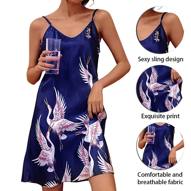 Sexy Lingerie Silk Nightdress Short Sleeve Casual Nightgowns Women Clothing Set Summer Plus Size Loose Sleepshirts M-3XL Sexy Lingerie Silk Nightdress Short Sleeve Casual Nightgowns Women Clothing Set Summer Plus Size Loose Sleepshirts M-3XL