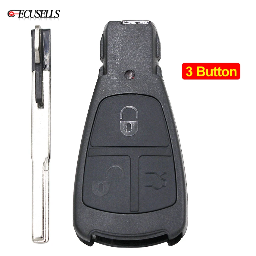 3 Button Remote Key Shell Case Fob Smart Car Key Housing Cover + Insert Key Uncut Blade For Mercedes Benz C E S Class 
3 Button Remote Key Shell Case Fob Smart Car Key Housing Cover + Insert Key Uncut Blade For Mercedes Benz C E S Class