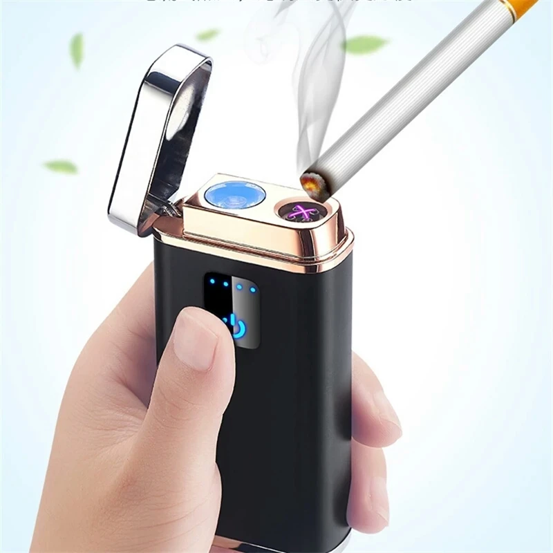 Power Bank 4000mah Creative 2A Cigarette Lighter With LED Flashlight Smart Touch Induction Dual Arc USB Electronic Lighter
Power Bank 4000mah Creative 2A Cigarette Lighter With LED Flashlight Smart Touch Induction Dual Arc USB Electronic Lighter