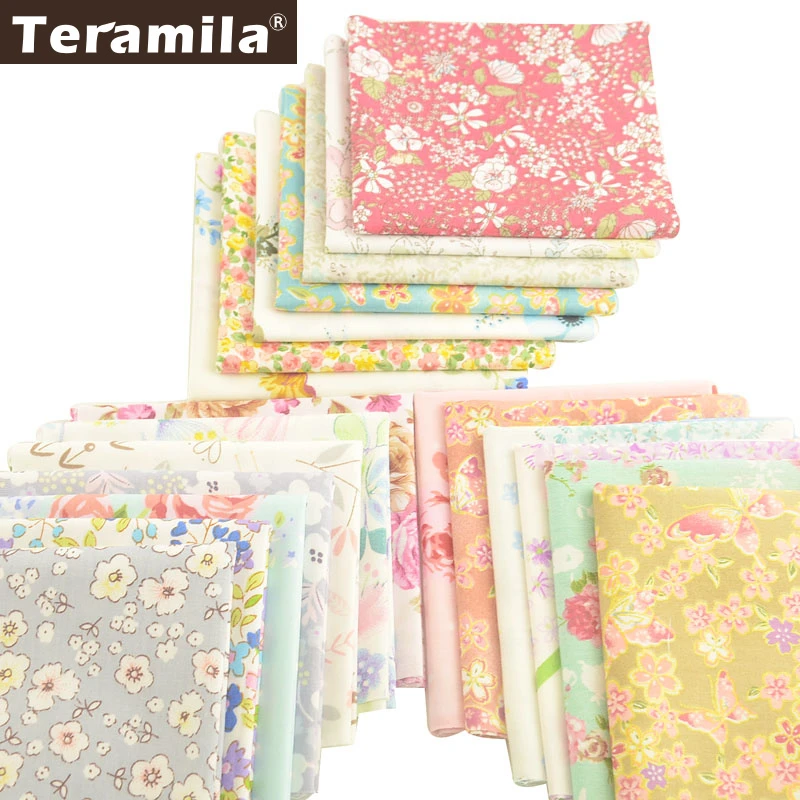 Teramila 100% Cotton Twill Fabric Flowers Design 25x45cm Telas Patchwork Tissu Handmade DIY Quilts Home Sewing Material Cloth
Teramila 100% Cotton Twill Fabric Flowers Design 25x45cm Telas Patchwork Tissu Handmade DIY Quilts Home Sewing Material Cloth