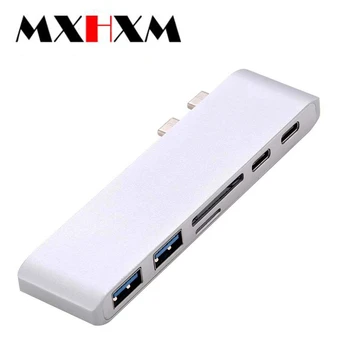 For Apple Macbook computer dual type-c Card Reader six-in-one type-c extended HUB charging adapte
For Apple Macbook computer dual type-c Card Reader six-in-one type-c extended HUB charging adapte