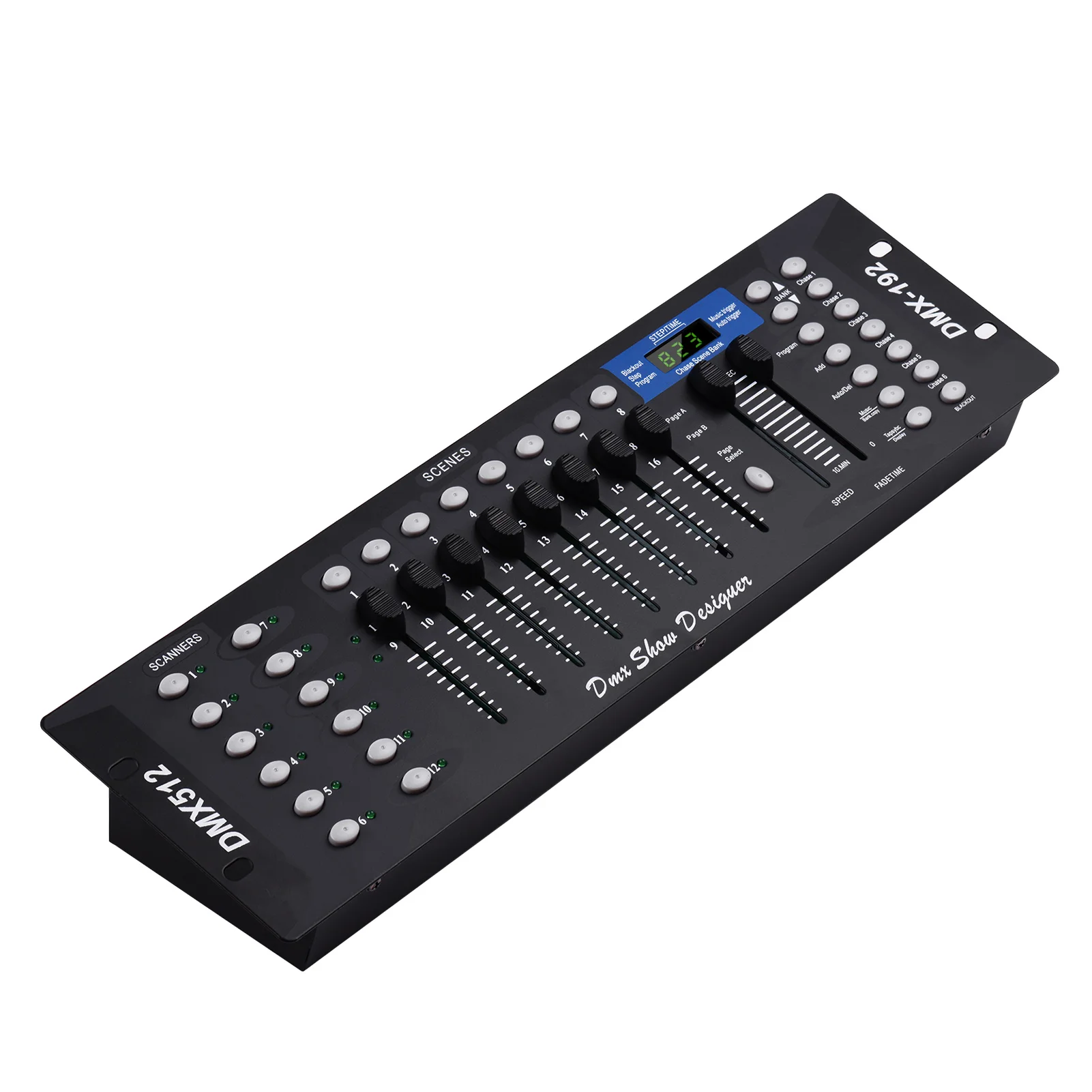 DMX512 Light Controller Console Panel 192CH Programming Function Sound Activated with LED Screen Antenna for DJ Party Disco
DMX512 Light Controller Console Panel 192CH Programming Function Sound Activated with LED Screen Antenna for DJ Party Disco