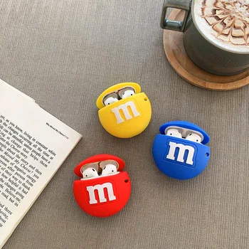 Funny 3D chocolate beans For Airpods 2 Case Cute Bluetooth Wireless Earphone Case For AirPod case Cover Silicone Charging Box 
Funny 3D chocolate beans For Airpods 2 Case Cute Bluetooth Wireless Earphone Case For AirPod case Cover Silicone Charging Box