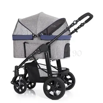 Medium and large pet stroller high-end dog hand push rescue dog four-wheeled out stroller bag separation
Medium and large pet stroller high-end dog hand push rescue dog four-wheeled out stroller bag separation