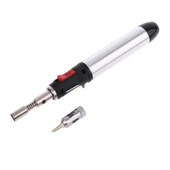 HT-1937 Flame Butane Gas Soldering Iron 12ML Filling Capacity Pen Torch Tool for Welding Soldering
HT-1937 Flame Butane Gas Soldering Iron 12ML Filling Capacity Pen Torch Tool for Welding Soldering