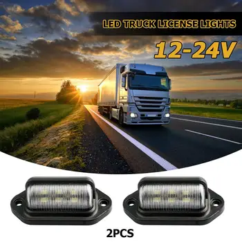 Car License Plate Light 12-24V Truck Trailer 6LED Tail Step Side Lamp Black Low Power Consumption Black ABS Car Accessories
Car License Plate Light 12-24V Truck Trailer 6LED Tail Step Side Lamp Black Low Power Consumption Black ABS Car Accessories