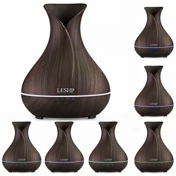 400ml Wooden Aroma Essential Oil Diffuser Ultrasonic Air Humidifier with Wood Grain Electric LED Lights Aroma diffuser for home
400ml Wooden Aroma Essential Oil Diffuser Ultrasonic Air Humidifier with Wood Grain Electric LED Lights Aroma diffuser for home