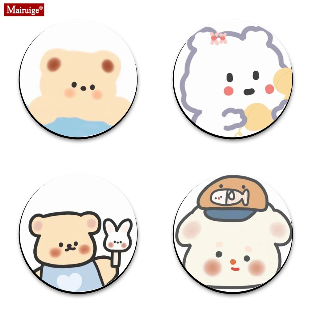 Mouse Pad Cute Small Bear Animal Pattern Game Computer Pads Round Mousepad DIY Custom Desk Pad Notebook 20x20/22X22cm
Mouse Pad Cute Small Bear Animal Pattern Game Computer Pads Round Mousepad DIY Custom Desk Pad Notebook 20x20/22X22cm