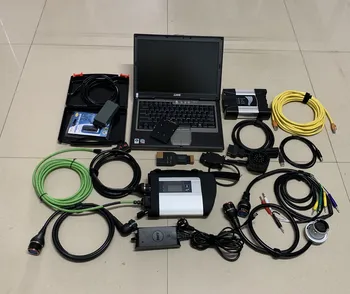 3in1 Auto Diagnostic Tools MB Star C4 SD C4 + Icom Next for BMW + 5054A with OKI Full Chip for A-udi V.W + laptop d630 4G