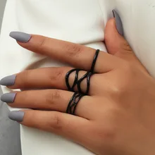 3pcs Punk Multilayer Hollow Cross Midi Finger Tip Rings Fashion Resin Adjustable Knuckle Ring Set Unisex Black Geometric Rings
3pcs Punk Multilayer Hollow Cross Midi Finger Tip Rings Fashion Resin Adjustable Knuckle Ring Set Unisex Black Geometric Rings