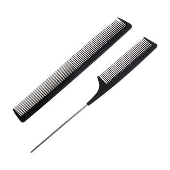 2pcs Carbon Fiber Hairdressing Comb Apple Comb Two-end Comb Dual-purpose Comb Hairdressing Tools (Pointed Comb, Double End Comb
2pcs Carbon Fiber Hairdressing Comb Apple Comb Two-end Comb Dual-purpose Comb Hairdressing Tools (Pointed Comb, Double End Comb