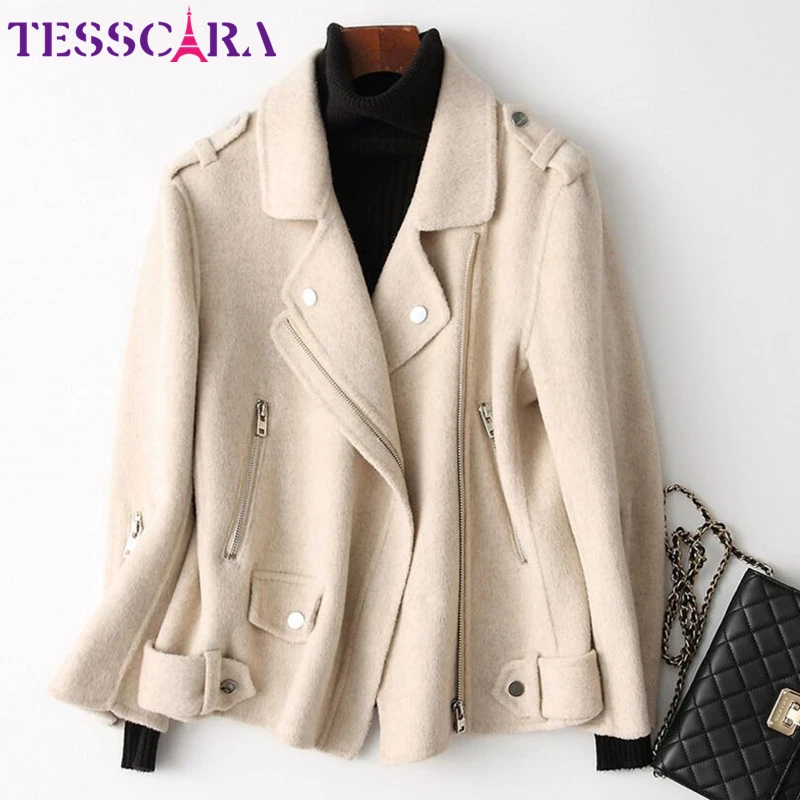 TESSCARA Women Autumn Fashion Cashmere Basic Jacket Coat Female Warm Wool Blend Overcoat Office Cloak Jackets Outerwear & Coats
TESSCARA Women Autumn Fashion Cashmere Basic Jacket Coat Female Warm Wool Blend Overcoat Office Cloak Jackets Outerwear & Coats