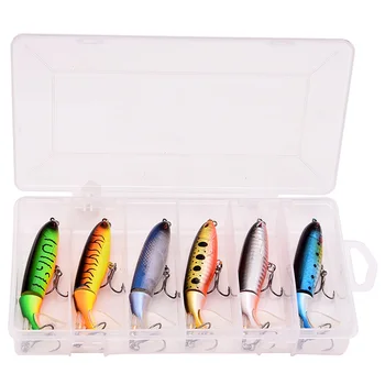 AFBC 6Pcs with Box Whopper Plopper 100Mm 13G Floating Popper Fishing Lure Artificial Hard Bait Wobbler Rotating Tail Fishing Tac
AFBC 6Pcs with Box Whopper Plopper 100Mm 13G Floating Popper Fishing Lure Artificial Hard Bait Wobbler Rotating Tail Fishing Tac