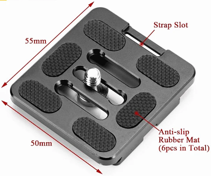 Алюминиевый Штатив для экшн камеры БЫСТРОРАЗЪЕМНАЯ пластина с винтом YT B6/TY 50X