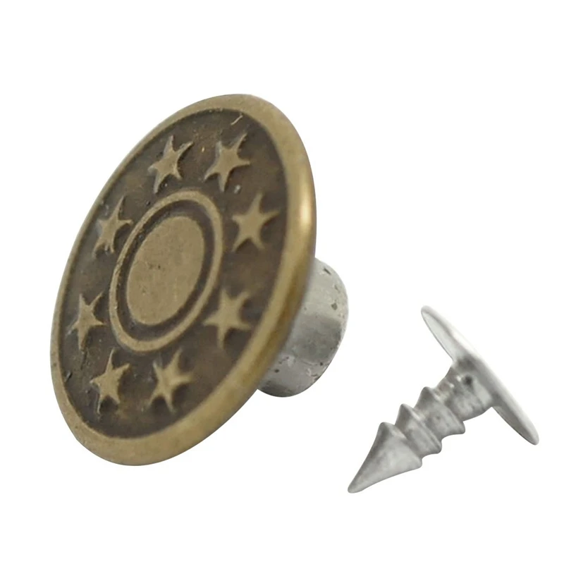 50-in-1 Sets Star Metal Buttons Jean Tack Color Bronze 17x8mm-design customizes-charm for fashion
50-in-1 Sets Star Metal Buttons Jean Tack Color Bronze 17x8mm-design customizes-charm for fashion