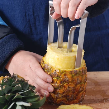Stainless Steel Pineapple Corer Cutter Slicer Wedger Dicer Fruit Tool Practical Cutter Pineapple Seed Remover
Stainless Steel Pineapple Corer Cutter Slicer Wedger Dicer Fruit Tool Practical Cutter Pineapple Seed Remover