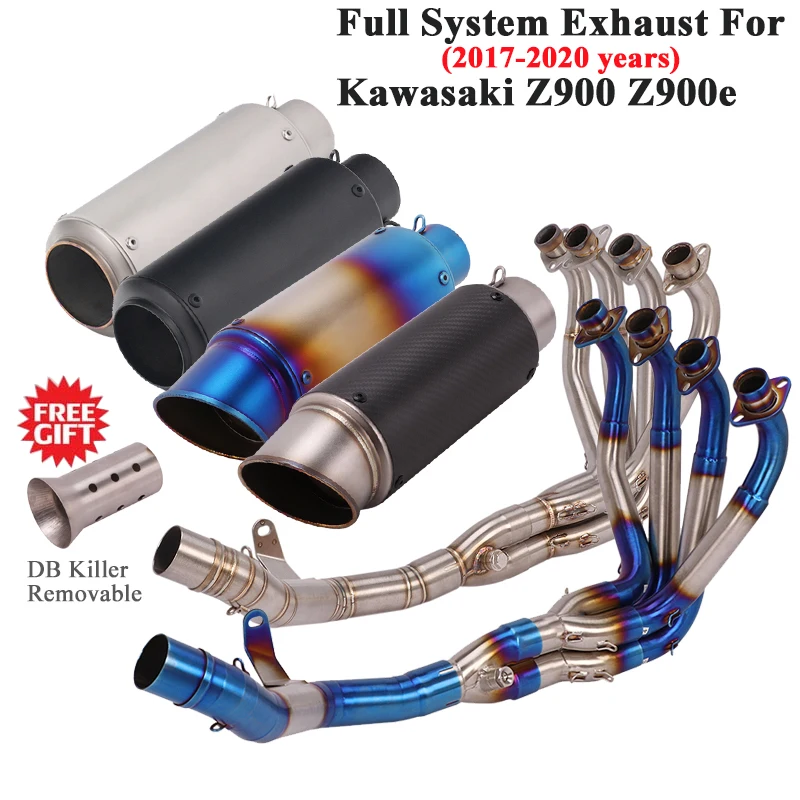 Full System Exhaust Escape For Kawasaki Z900 2017 - 2020 Modified Slip On Front Middle Link Pipe Carbon Fiber Muffler DB Killer
Full System Exhaust Escape For Kawasaki Z900 2017 - 2020 Modified Slip On Front Middle Link Pipe Carbon Fiber Muffler DB Killer