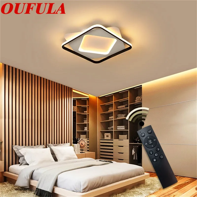 OUTELA Modern Ceiling Light Fixtures Dimmable with Remote Control 220V 110V Decorative For Parlor Bedroom Dining Room
OUTELA Modern Ceiling Light Fixtures Dimmable with Remote Control 220V 110V Decorative For Parlor Bedroom Dining Room