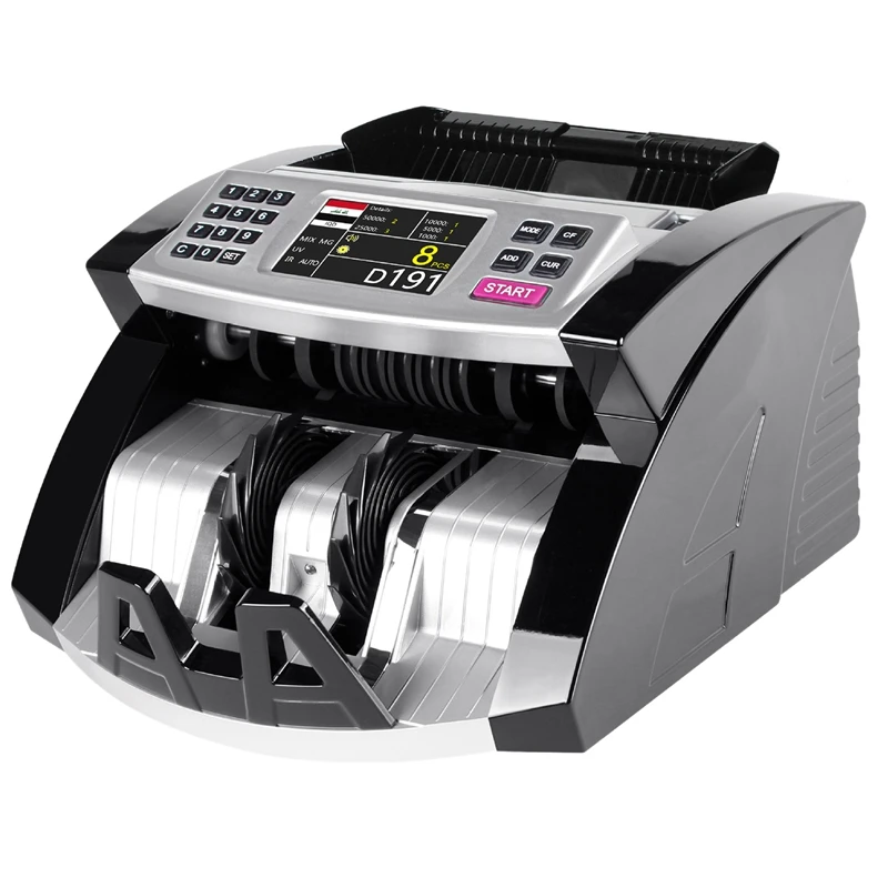 

Show Total Value Mix Value Counting Machine for IRAQ Market IQD Money Detector TFT LCD Display Bill Counter Cash Register EU Plu