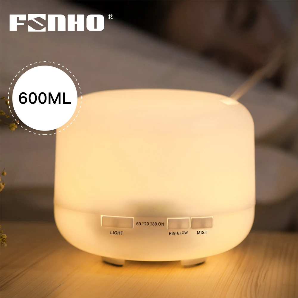 FUNHO 600ml Aromatherapy Diffuser Air Humidifiers Electric Diffuser Essential Oil Huile Essentiel with LED Night Lamp for Home
FUNHO 600ml Aromatherapy Diffuser Air Humidifiers Electric Diffuser Essential Oil Huile Essentiel with LED Night Lamp for Home