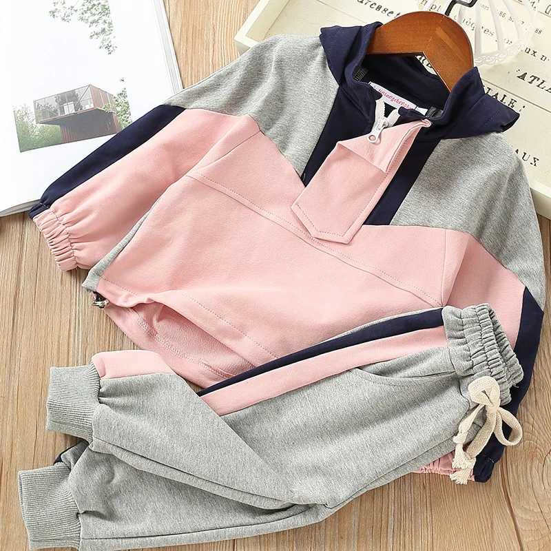 DFXD Spring Casual Children Clothing Sets Toddler Sport Suits Boys Girls Patchwork Hooded Tops+Pants 2pc Kids Tracksuit 1-7T New
DFXD Spring Casual Children Clothing Sets Toddler Sport Suits Boys Girls Patchwork Hooded Tops+Pants 2pc Kids Tracksuit 1-7T New