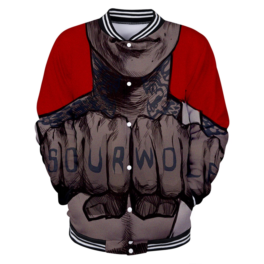 Casual Jacket Men Loose Outdoor Sport Baseball Jacket Autumn O neck TEEN WOLF 3D print color harajuku Tops Clothes
Casual Jacket Men Loose Outdoor Sport Baseball Jacket Autumn O neck TEEN WOLF 3D print color harajuku Tops Clothes
